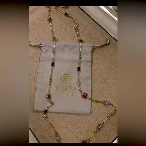 Authentic Kendra Scott Gold Yazmin Long Strand Necklace